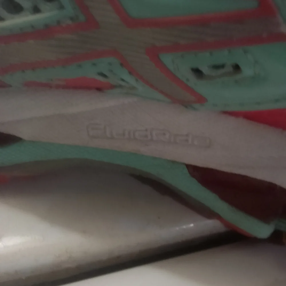 ASICS Women's‎ Athletic Shoes - Teal and Pink